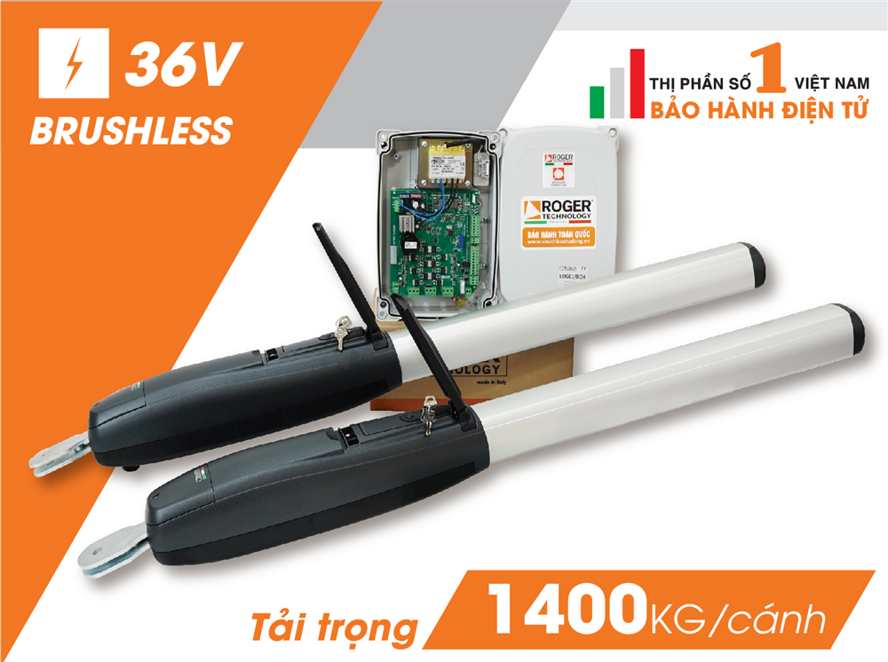 Motor Cổng tự động tay đòn Roger Italia Smarty 7 – 36V – 1400kg